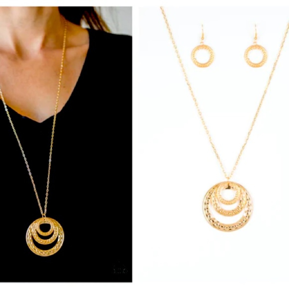 🎈3/$10 or 4/$12 🎈Savagely She Wolf Gold Necklace & Earrings Set!